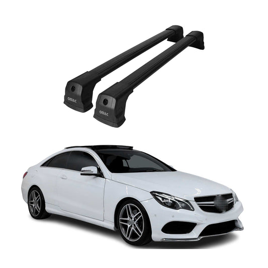 Portbagaj de plafon pentru Mercedes E-Class C207 Coupe 2009-2016 75kg Negru 2x