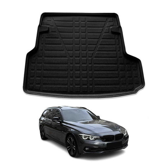 Kofferraumwanne Laderaumwanne für BMW 3er F31 2012-2019 Gummi TPE Schwarz