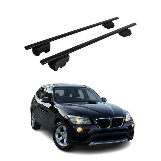 Dachträger Grundtäger für BMW X1 E84 2009-2015 75kg Metall Schwarz 2 tlg