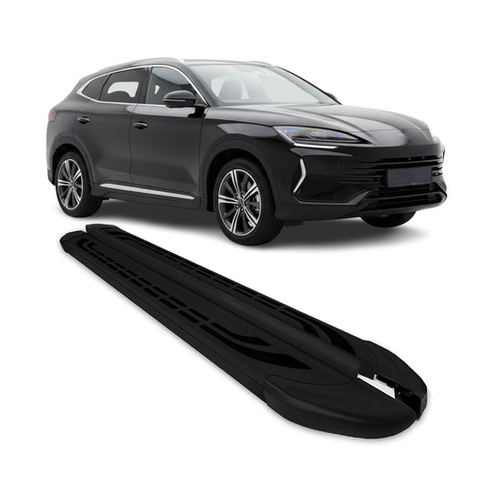 Trittbretter Seitenbretter für BYD Seal U SUV 2023-2025 Schwarz Aluminium 2x