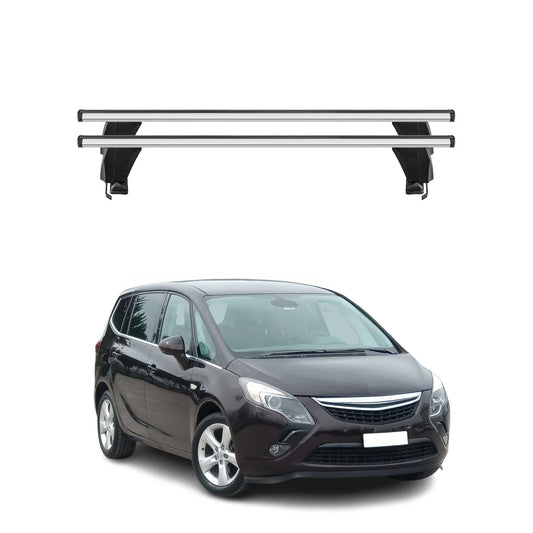 Menabo Dachträger Grundtäger für Opel Zafira C Tourer 2011-2019 50kg Alu Grau 2x