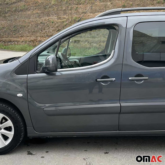 Fensterleisten Zierleisten für Peugeot Partner Citroen Berlingo 2008-2018 Chrom