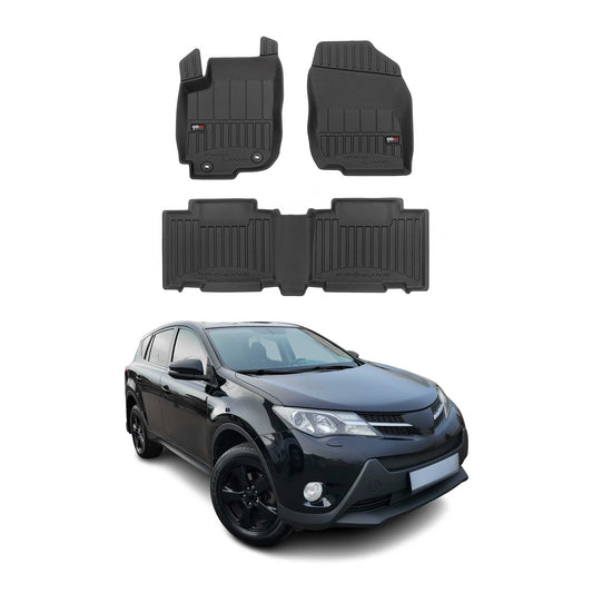 2013-2018 Toyota RAV4 Fußmatten TPE Schwarz 4 tlg
