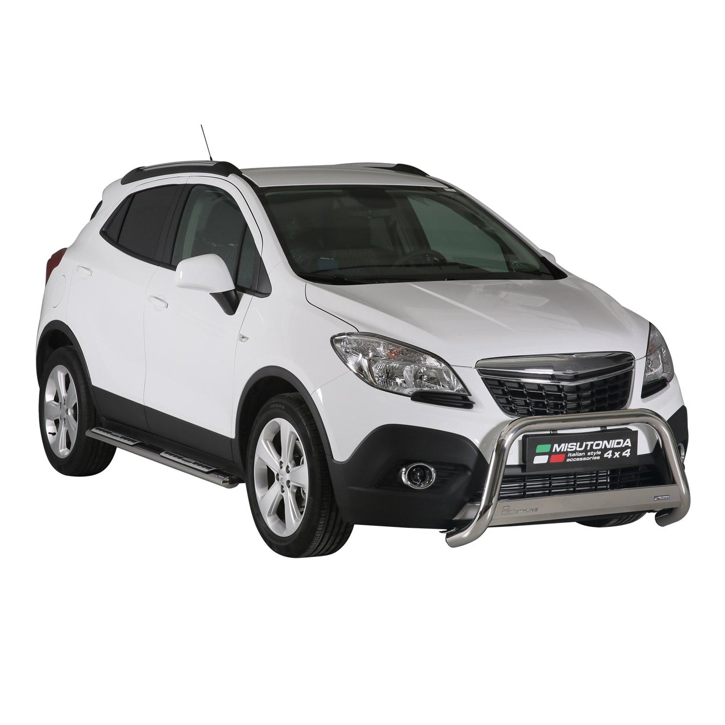 Frontbügel Frontschutzbügel für Opel Mokka 2012-2016 ø63mm Stahl Silber Schutz