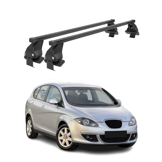 Menabo Dachträger Grundtäger für Seat Altea 2004-2009 Pre-FL 50kg Stahl Schwarz