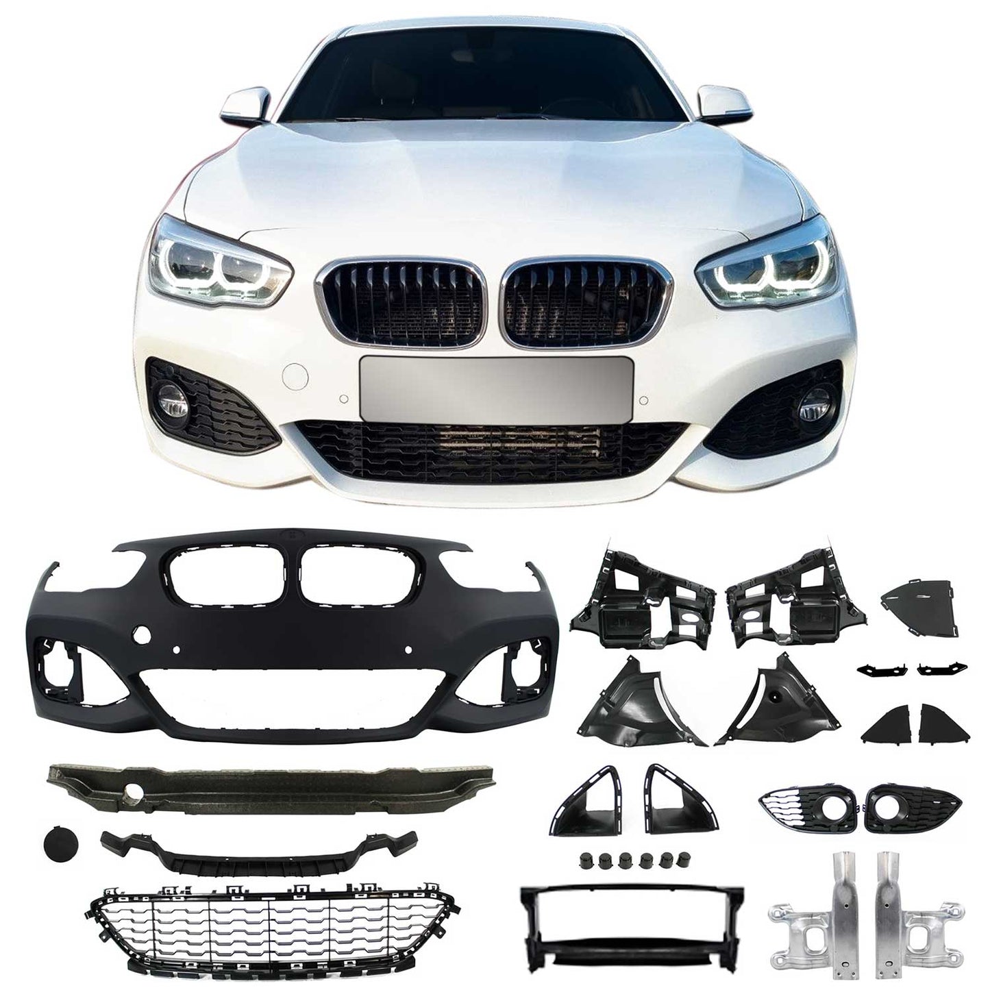 Bara față JOM, design sport, inclusiv grilă, pentru BMW F20/F21 LCI 2015-2019