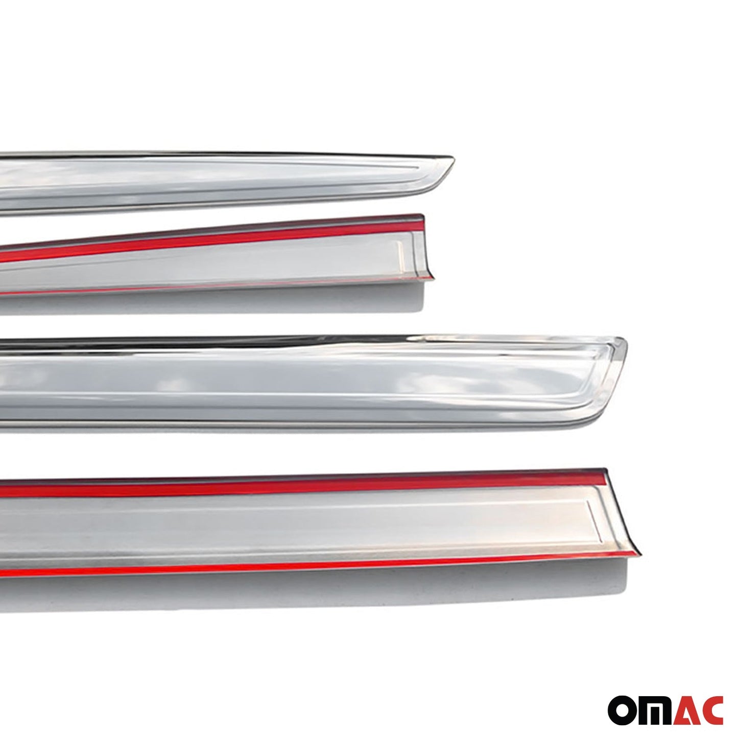 Seitentürleiste Türleisten Türschutzleiste für Renault Kangoo 2008-2011 Chrom 4x