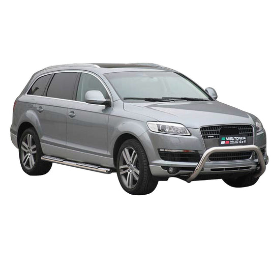 Praguri/praguri laterale din oțel inoxidabil pentru Audi Q7 2006-2015, oțel inoxidabil argintiu