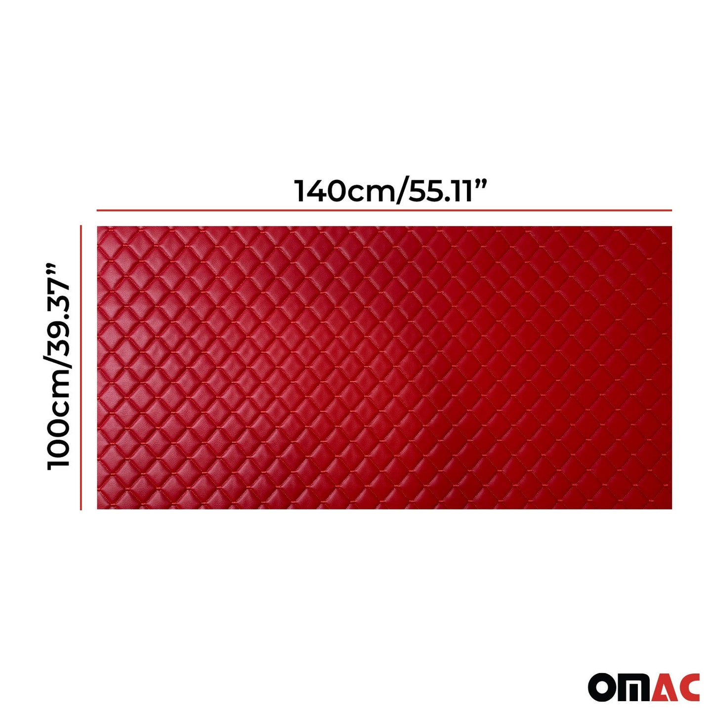 Polsterstoff Kunstleder Sitzpolster Autostoff Gesteppt Autopolsterstoff Rot