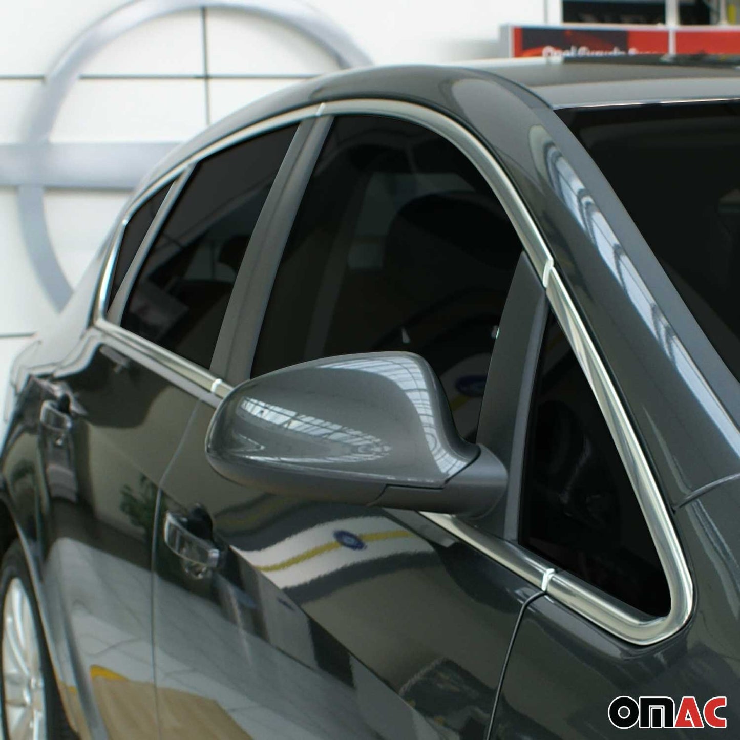 Fensterleisten Zierleisten für Opel Astra J 2010-2015 Schrägheck Edelstahl 12tlg