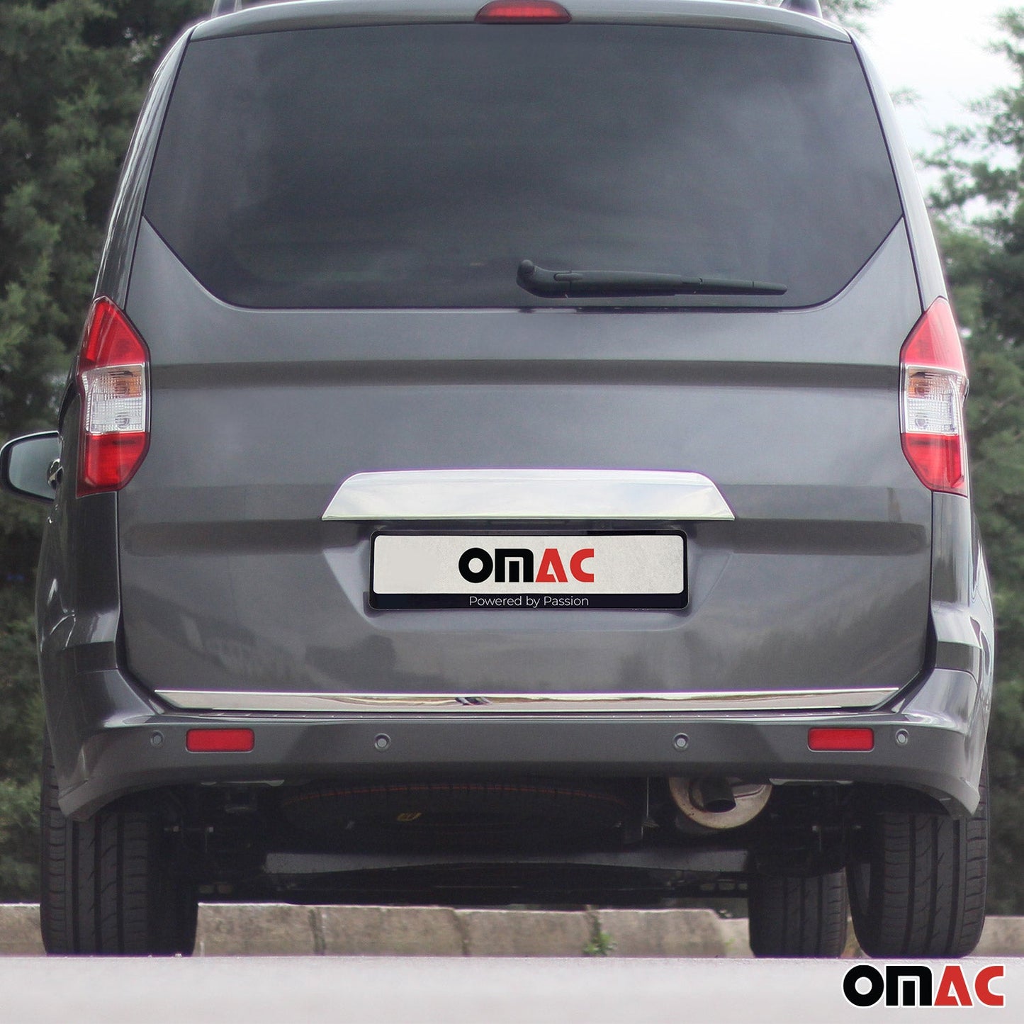 Bandă decorativă portbagaj, bandă decorativă spate pentru Ford Tourneo Courier 2014-2024, oțel inoxidabil cromat