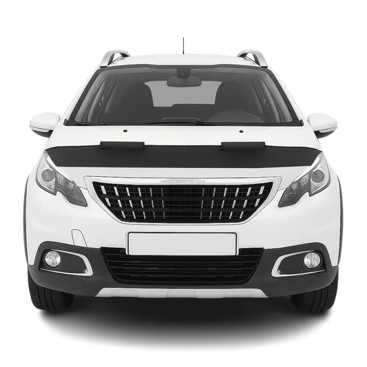 Haubenbra Steinschlagschutz Bonnet Bra für Peugeot 2008 2017-2020 Schwarz Halb