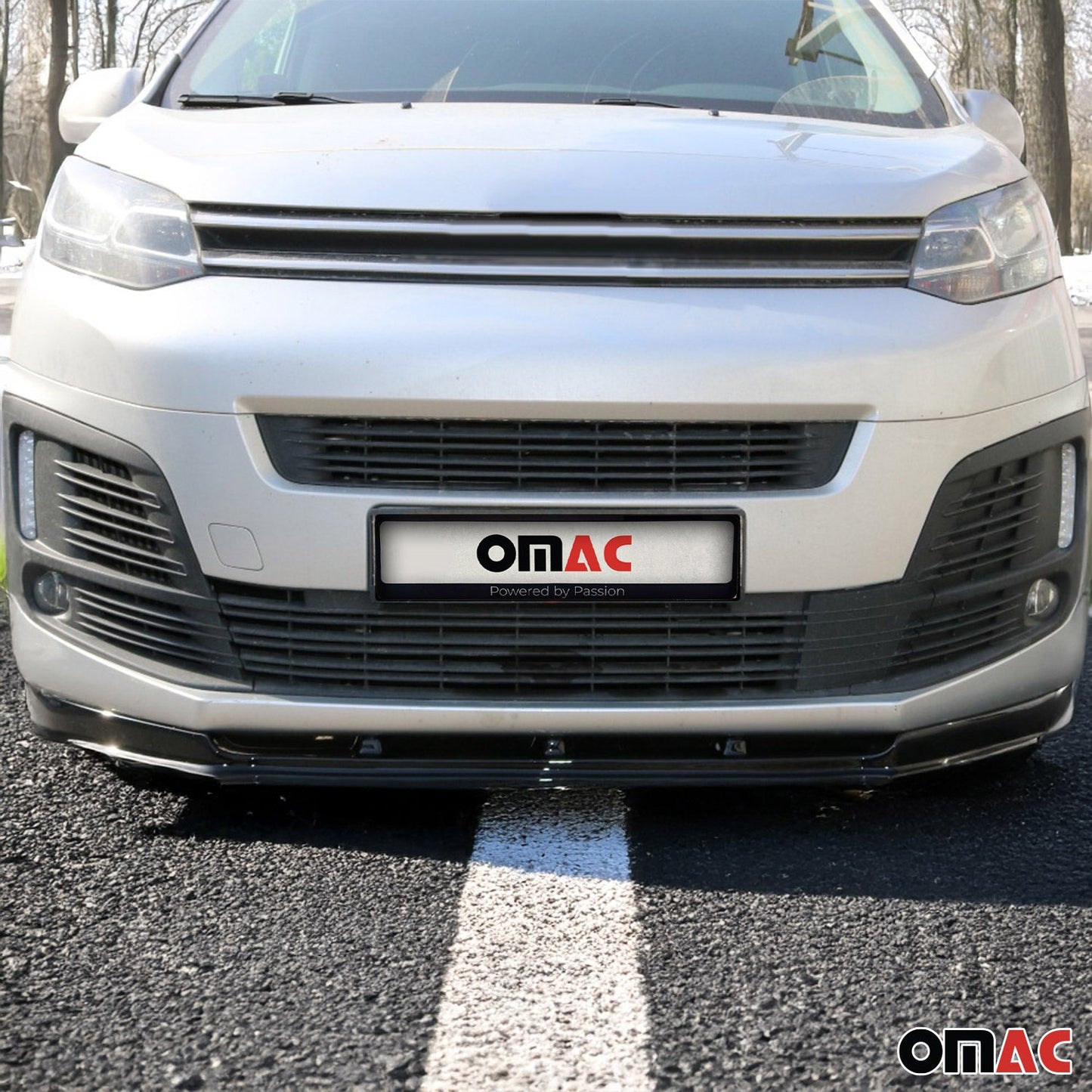 Frontspoiler Lippe Stoßstange Splitter für Citroen Jumpy 2016-2025 ABS Schwarz