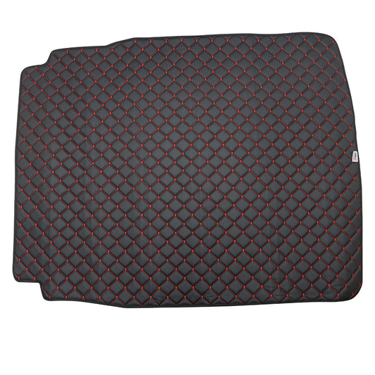 Kofferraumwanne Kofferraummatte Kunstleder für BMW 5er F10 2010-2017 Schwarz Rot