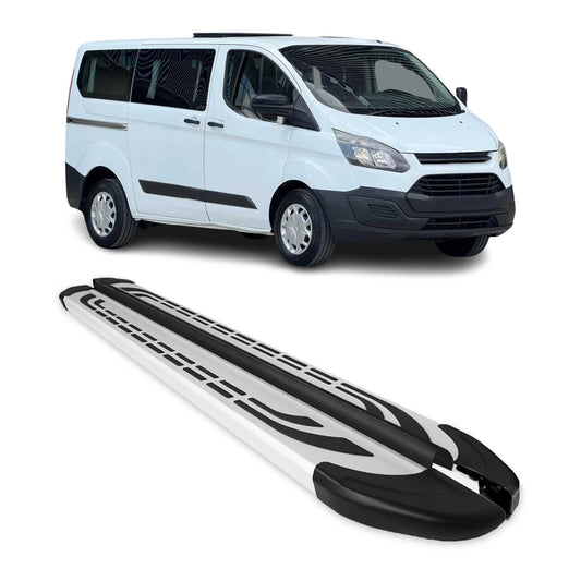 Trittbretter Seitenschweller Seitenbretter für Ford Custom Kurzer RS 2012-24 Alu