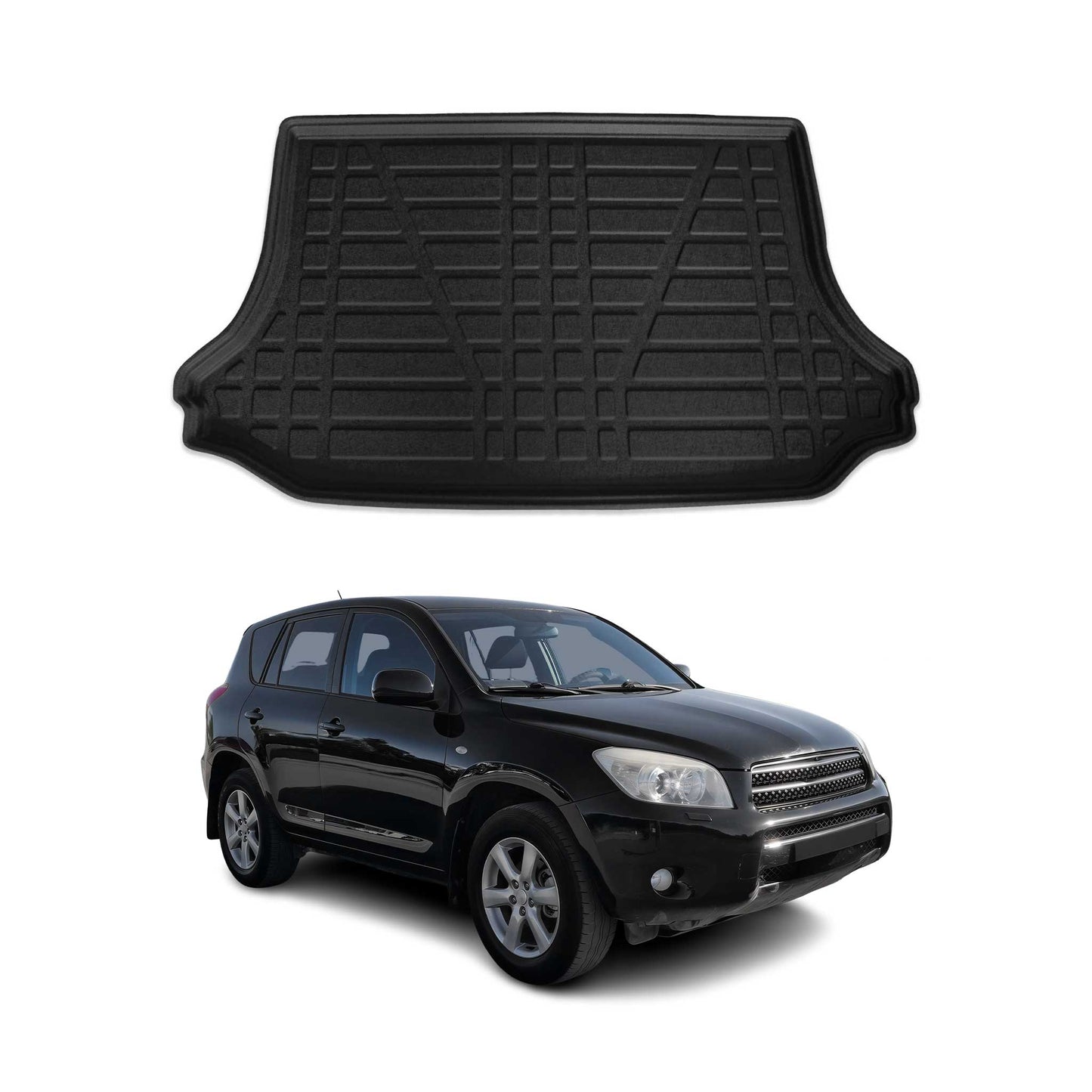 Protecție portbagaj/căptușeală pentru bagaje Toyota RAV4 2006-2012, cauciuc TPE, negru