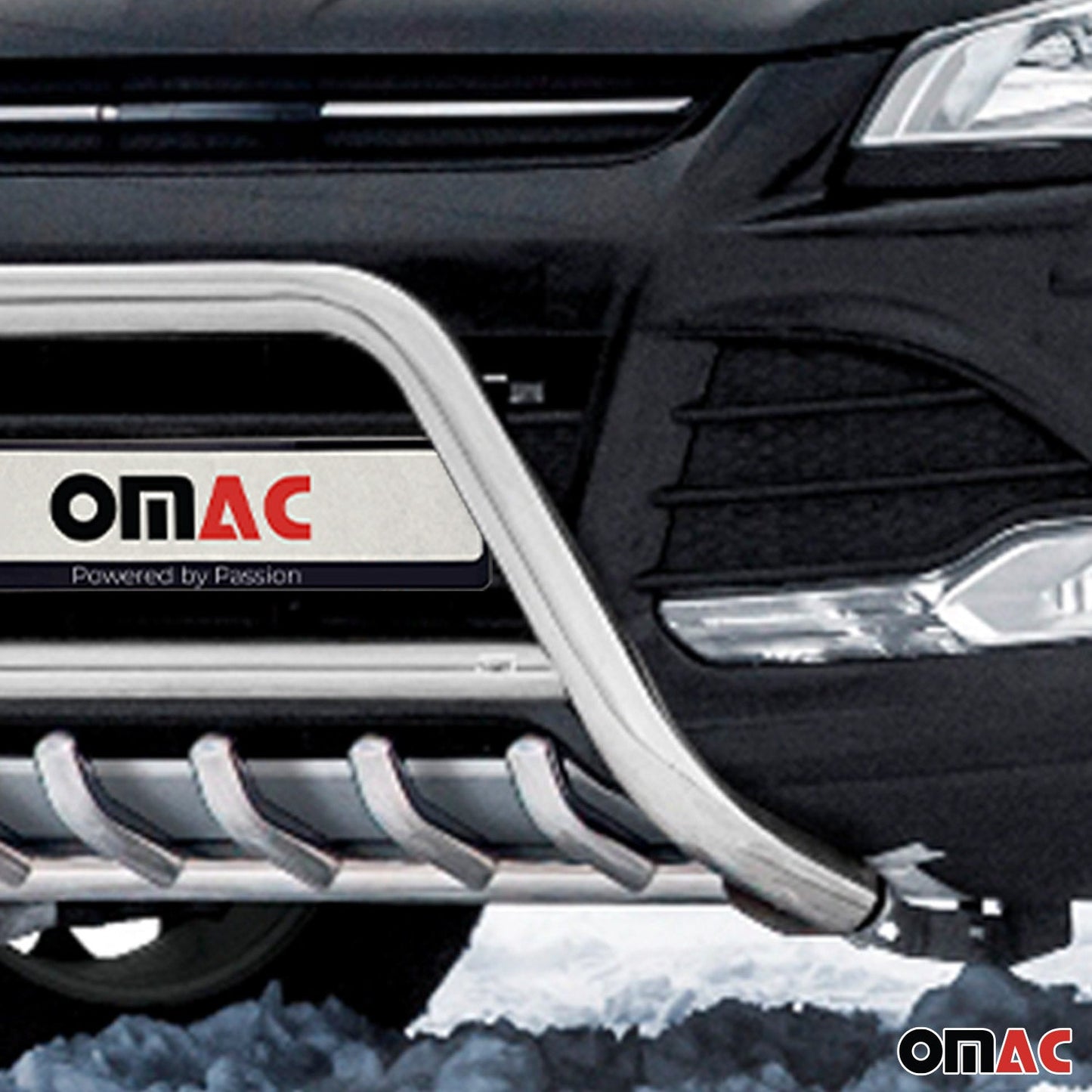 Bară de protecție față din oțel inoxidabil pentru Ford Kuga 2012-2017 cu ABE (omologare de tip germană) Silver Protection