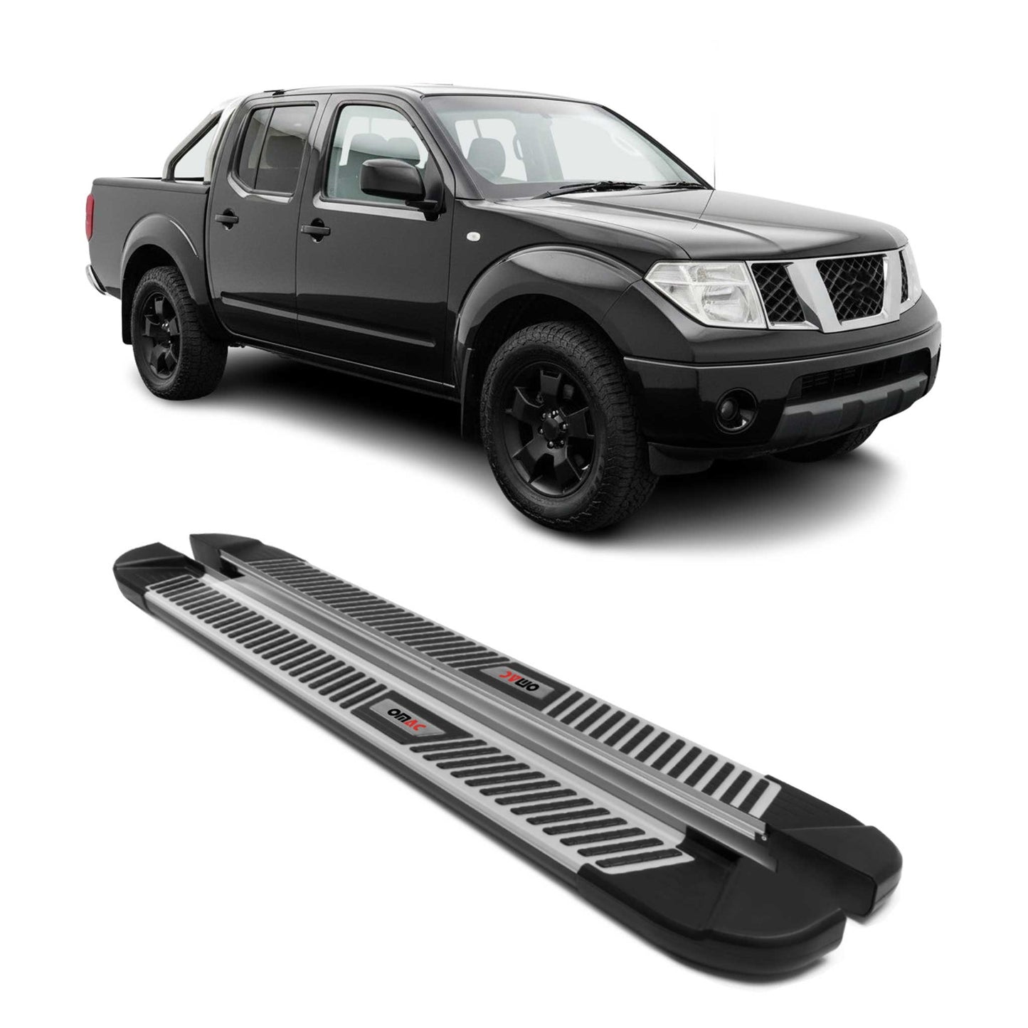 Alu Trittbretter für Nissan Navara D40 2005-2015 Double Cab Seitenschweller