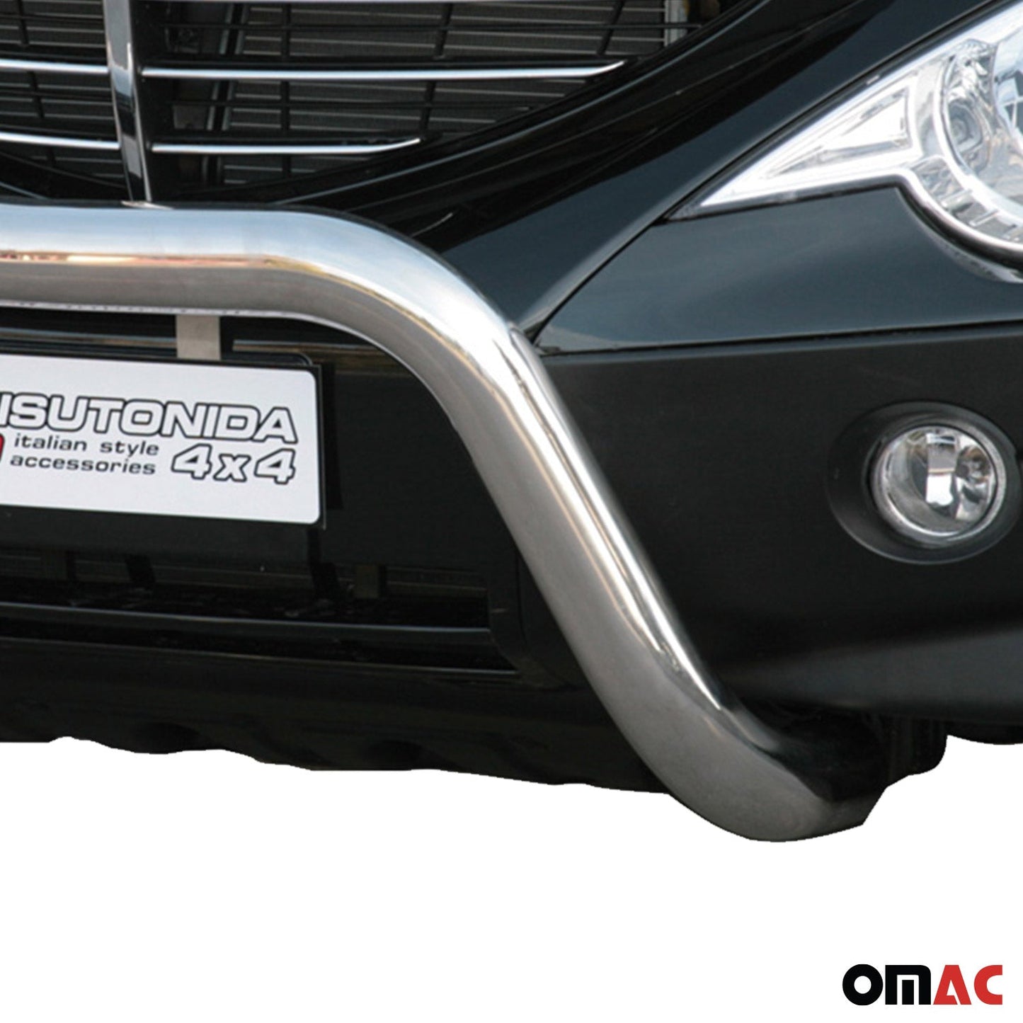 Frontbügel Frontschutzbügel für Ssangyong Actyon 2006-2012 ø76mm Stahl Silber