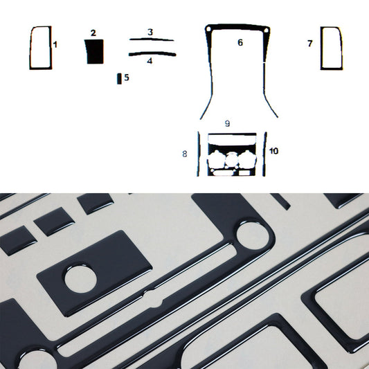 Innenraum Dekor Cockpit für Citroen Jumper 2002-2006 Piano Schwarz Optik 10tlg