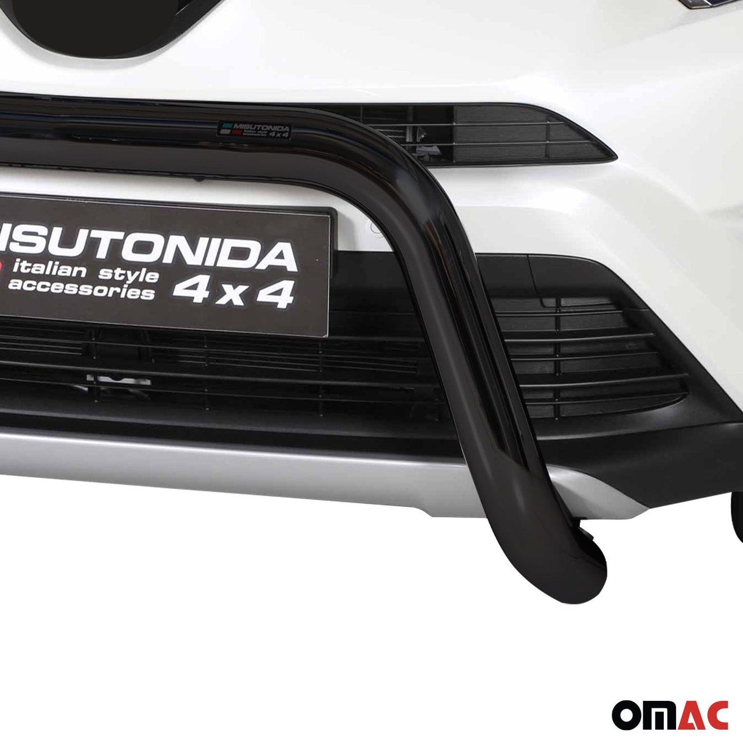 Bară de protecție/buton față pentru Toyota RAV4 Hybrid One 2016-2018 ø76 Negru