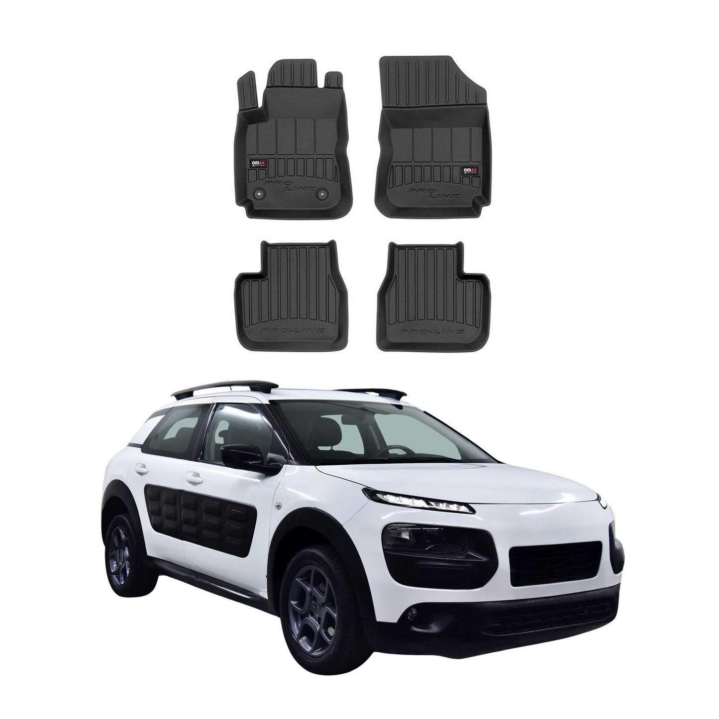 Covorașe auto Citroen C4 Cactus 2014-2018 TPE Negre 4 buc