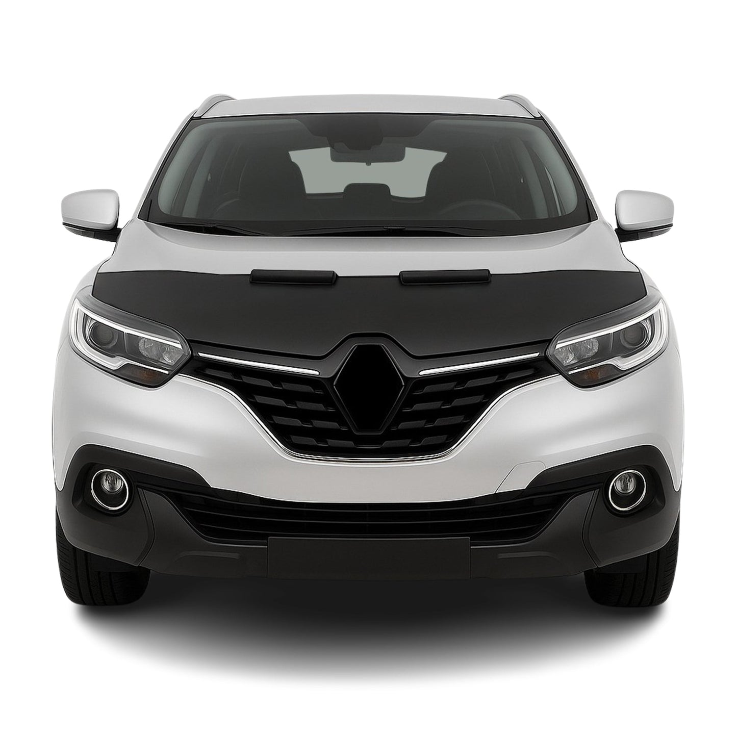 Haubenbra Steinschlagschutz Bonnet Bra für Renault Kadjar 2015-2025 Schwarz Halb