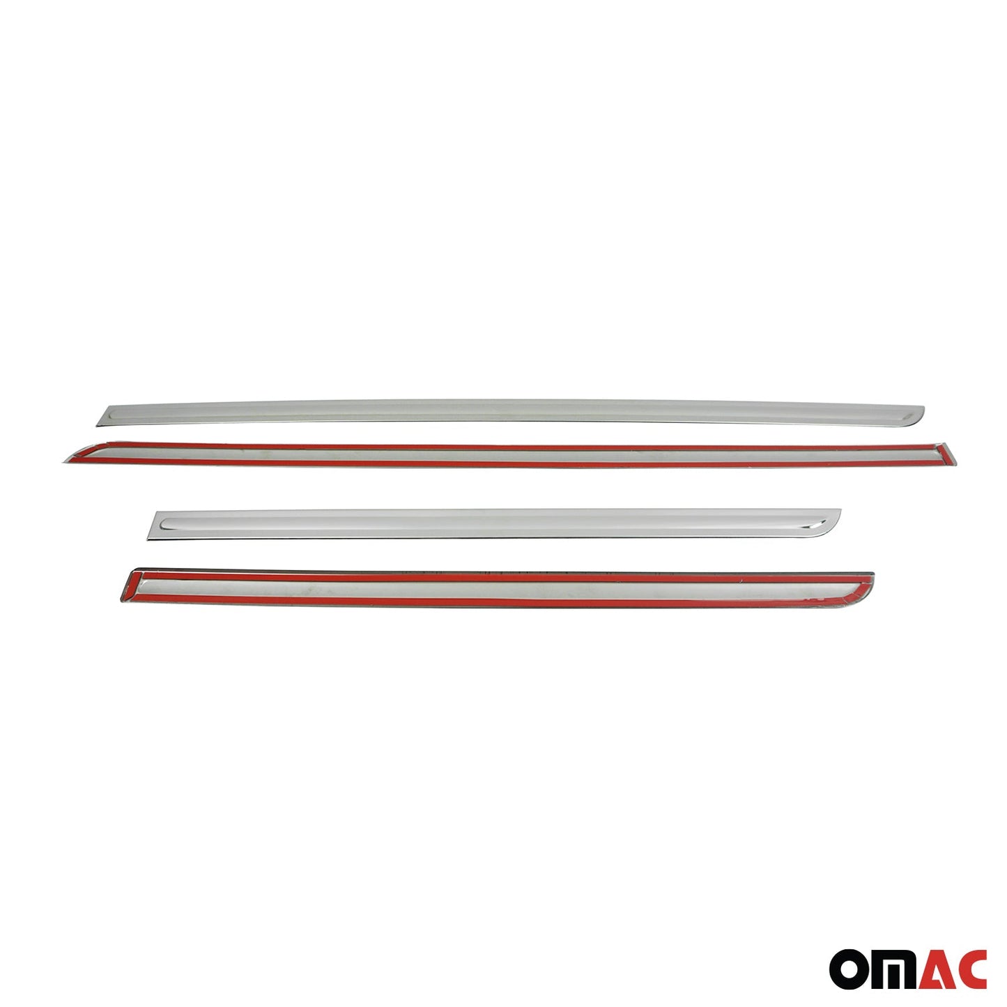 Listwy drzwi bocznych, listwy drzwiowe, listwa ochronna drzwi do Opla Mokki X 2016-2021, chrom, 4 sztuki