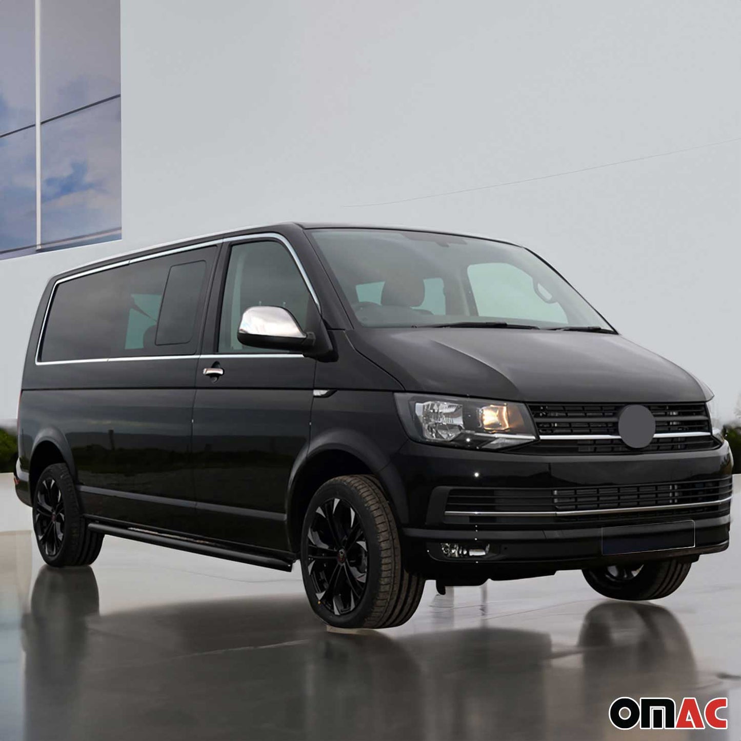 Fensterleisten Zierleisten für VW T6 T6.1 Transporter 2015-24 Einzelschibetür L2