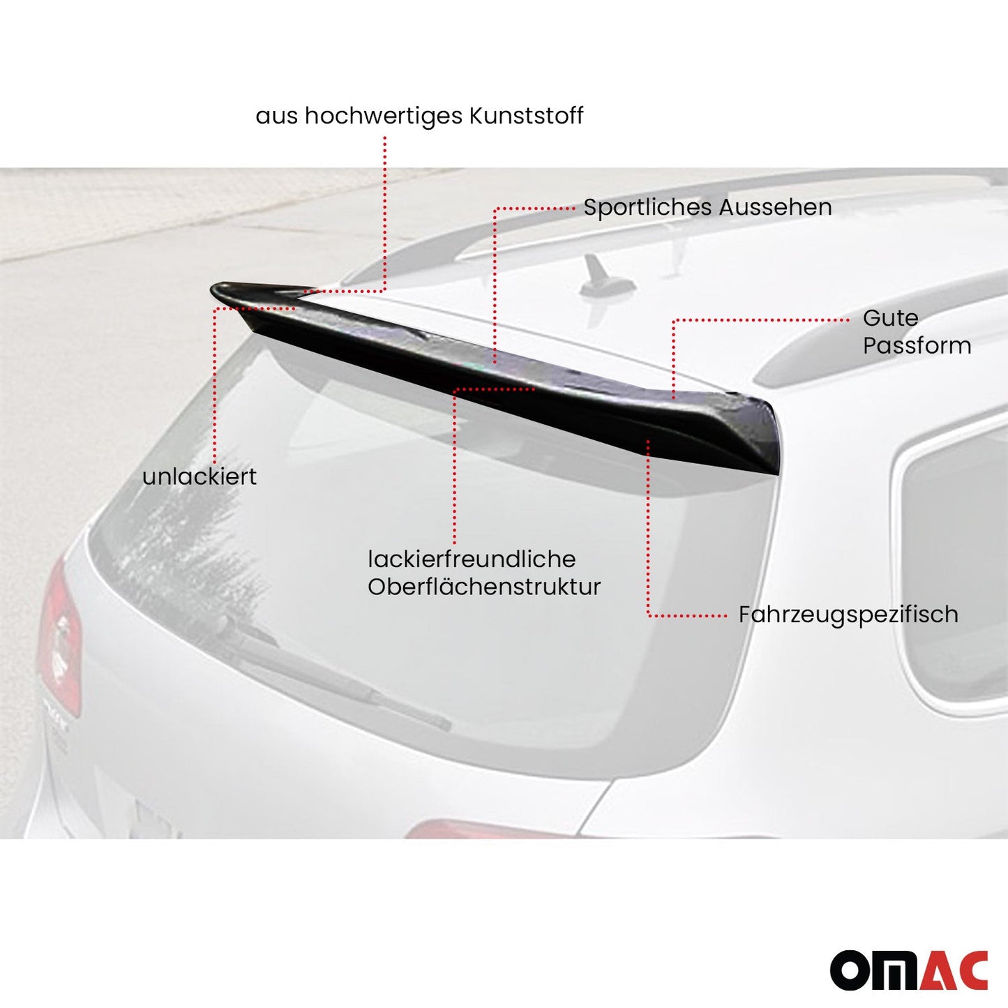 RDX Dachspoiler Spoiler für VW Passat 3C Variant 2005-2010