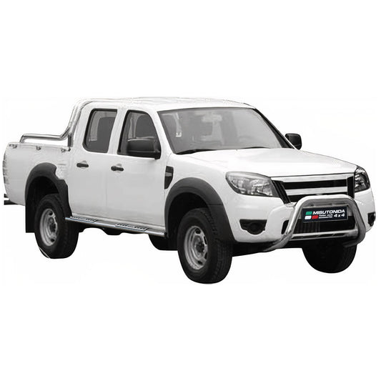 Stahl Seitenschweller Schwellerrohre für Ford Ranger Double Cab 2009-2011 Grau