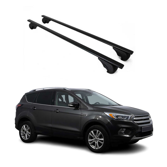 Dachträger Grundtäger für Ford Kuga mk2 Titanium 2013-2019 75kg Metall Schwarz