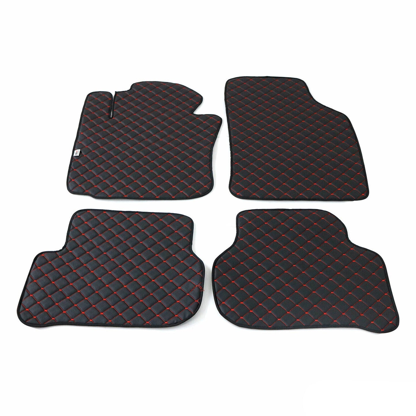 2014-2025 VW Passat Leder Fußmatten Kunstleder Schwarz 4 tlg