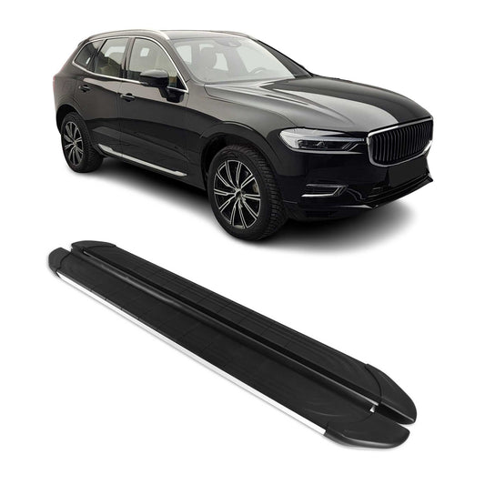 2017-2025 Volvo XC60 Trittbretter Seitenschweller Aluminium Schwarz Silber