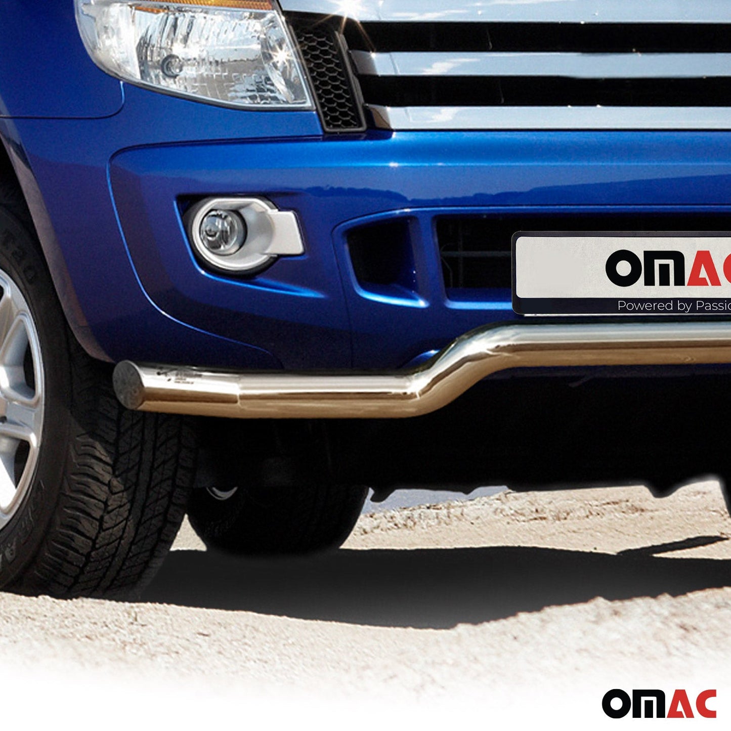 Bară de protecție față, bară de protecție față pentru Ford Ranger 2007-2012, oțel, omologat ABE, argintiu