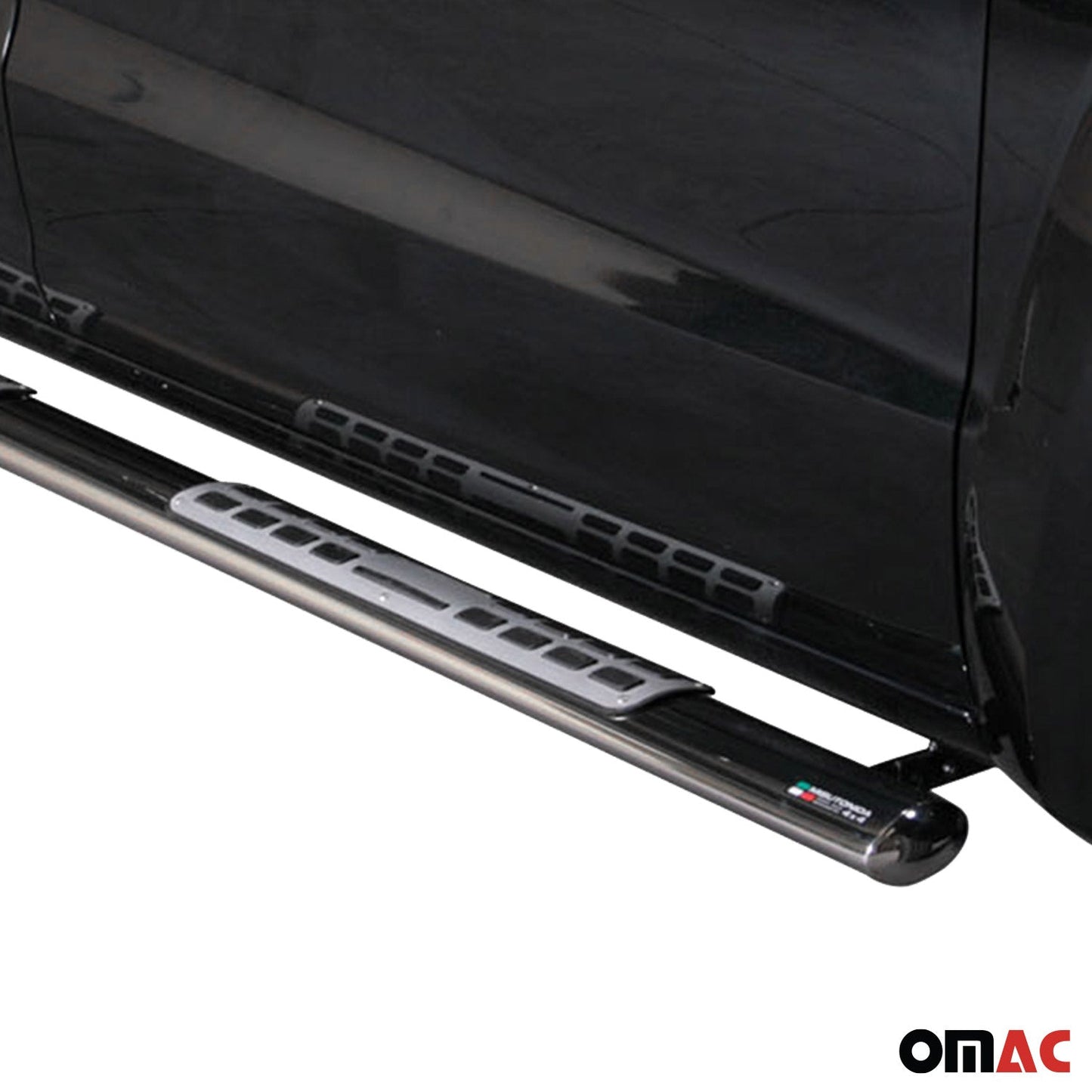 Praguri/praguri laterale din oțel inoxidabil pentru VW Amarok Highline 2010-2016, argintii