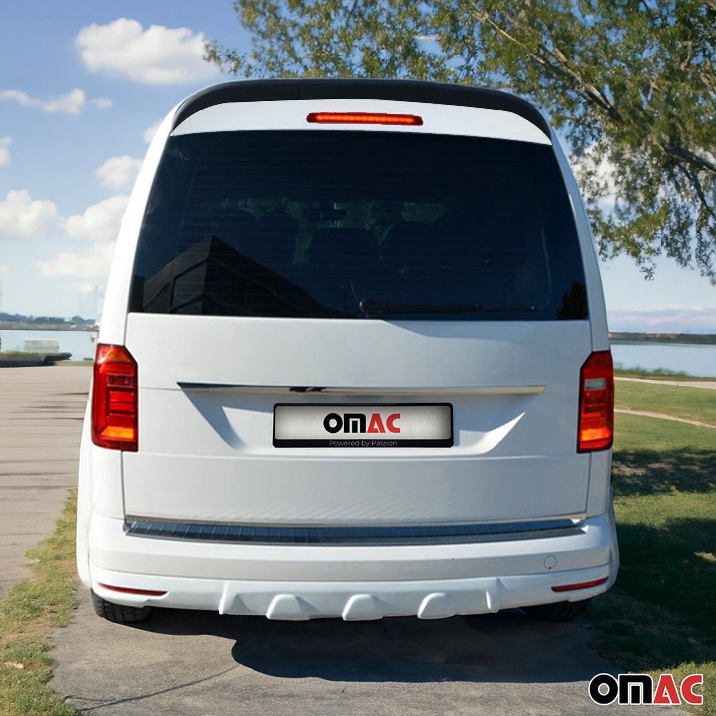 Eleron spate, aripă spate, margine spate pentru VW Caddy 2015-2025, culoare LC9X, ABS, 1 bucată