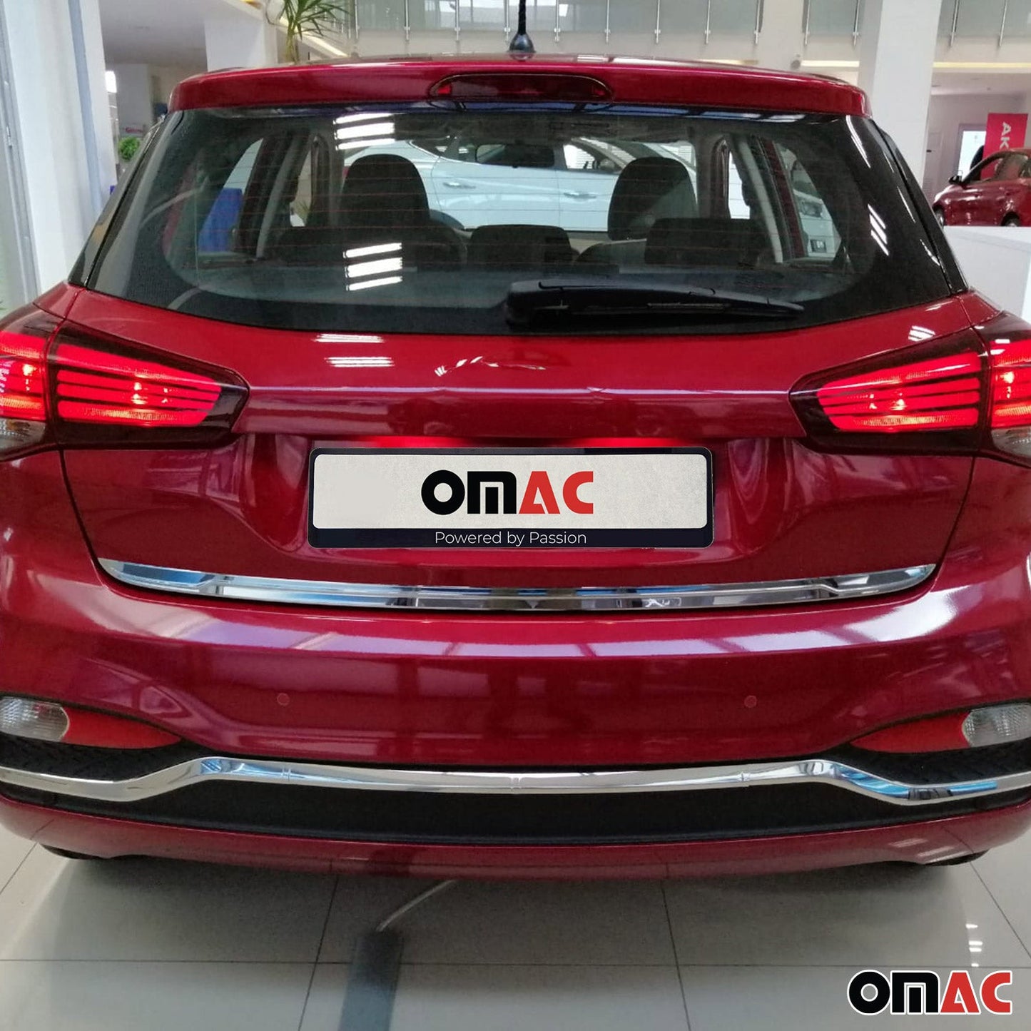 Bandă decorativă portbagaj, bandă decorativă spate pentru Hyundai i20 2018-2020 hatchback, crom inferior