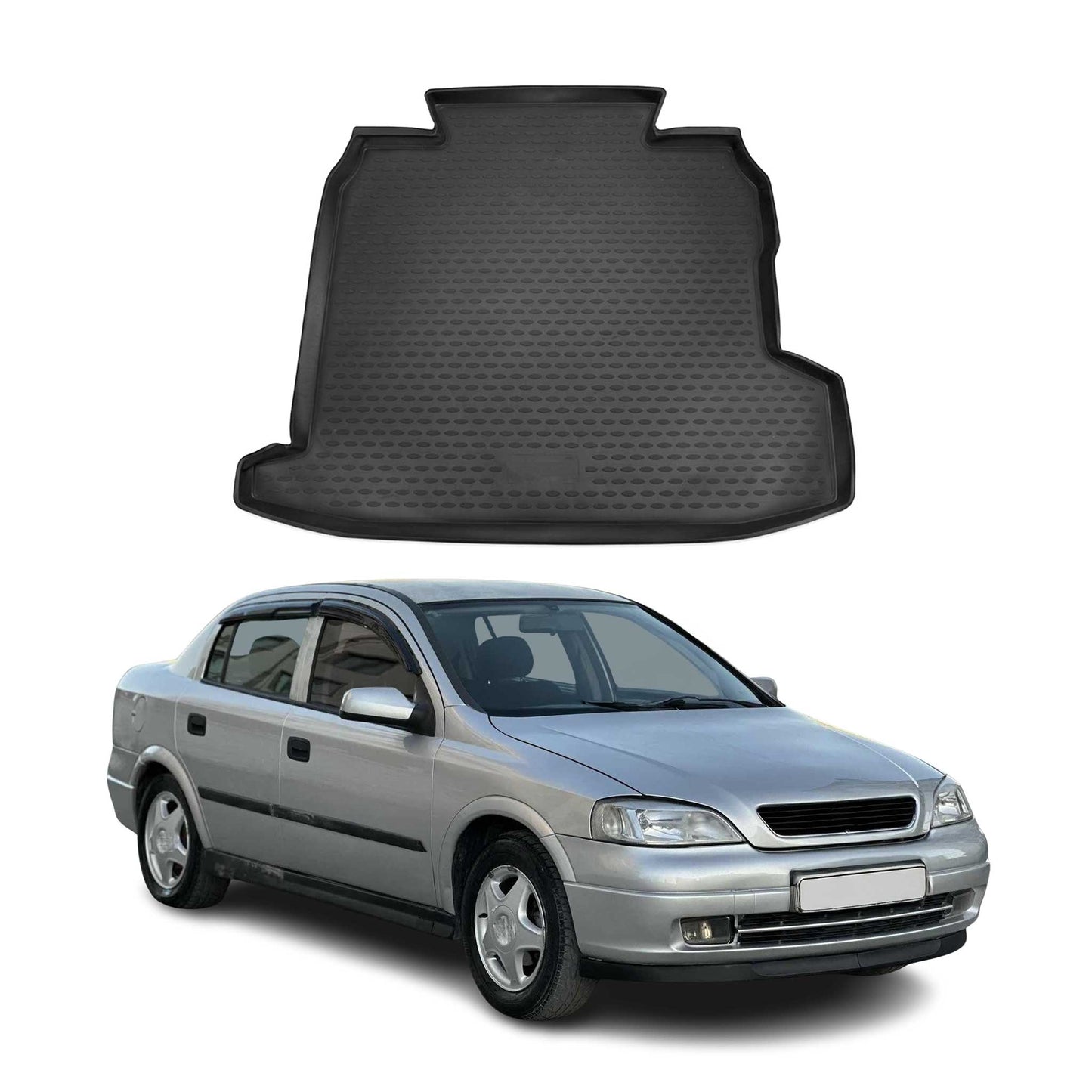 Kofferraummatte Kofferraumwanne für Opel Astra H Stufenheck 2007-2014 Gummi TPE