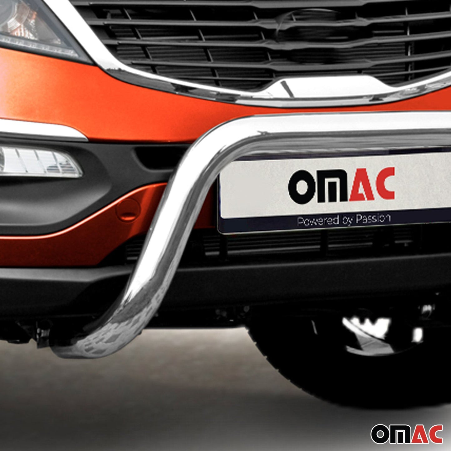 Bară de protecție față pentru Kia Sportage 2010-2015 cu ABE (omologare de tip germană) protecție argintie împotriva impactului