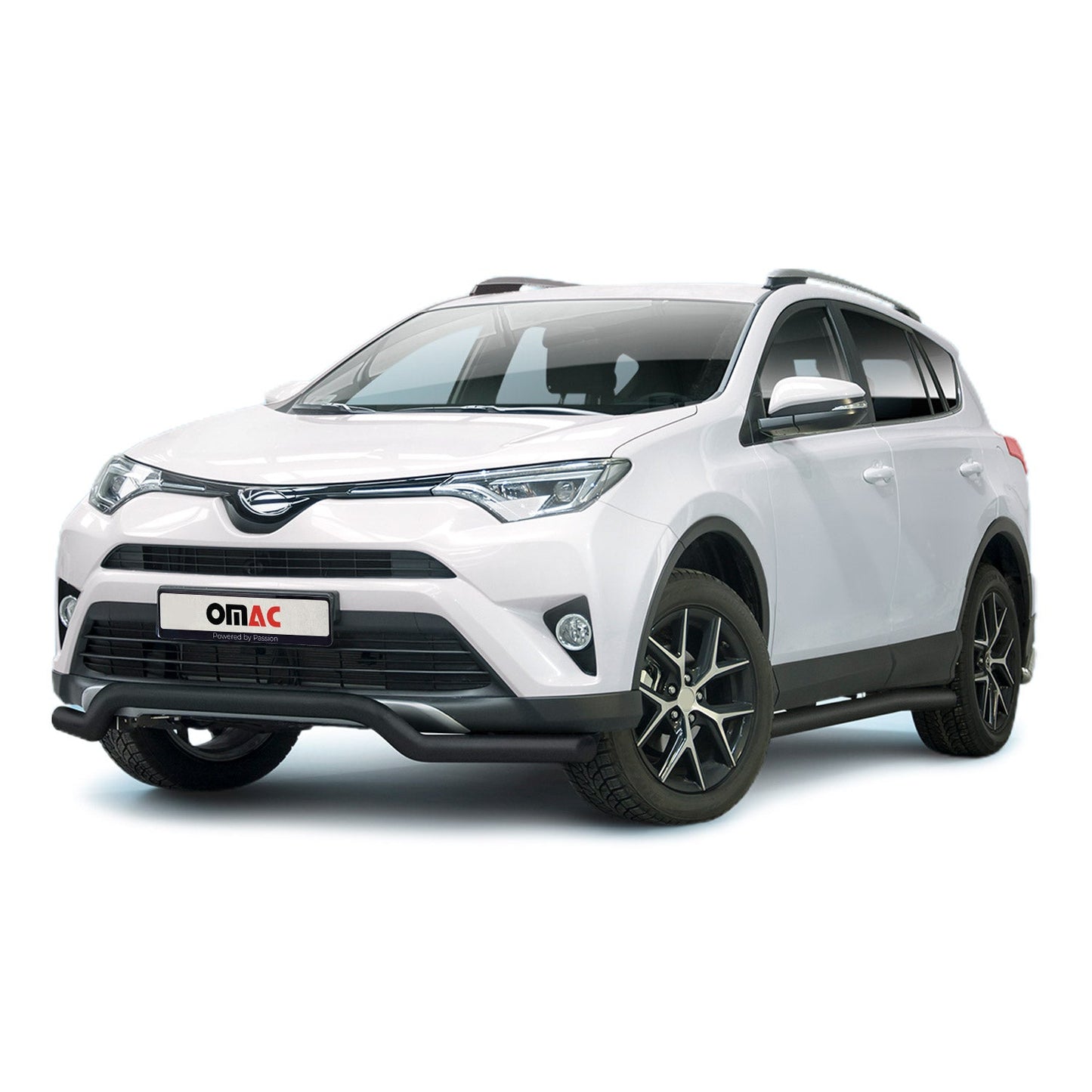 Bară de protecție față pentru Toyota RAV4 2016-2025, omologată ABE, oțel inoxidabil, neagră