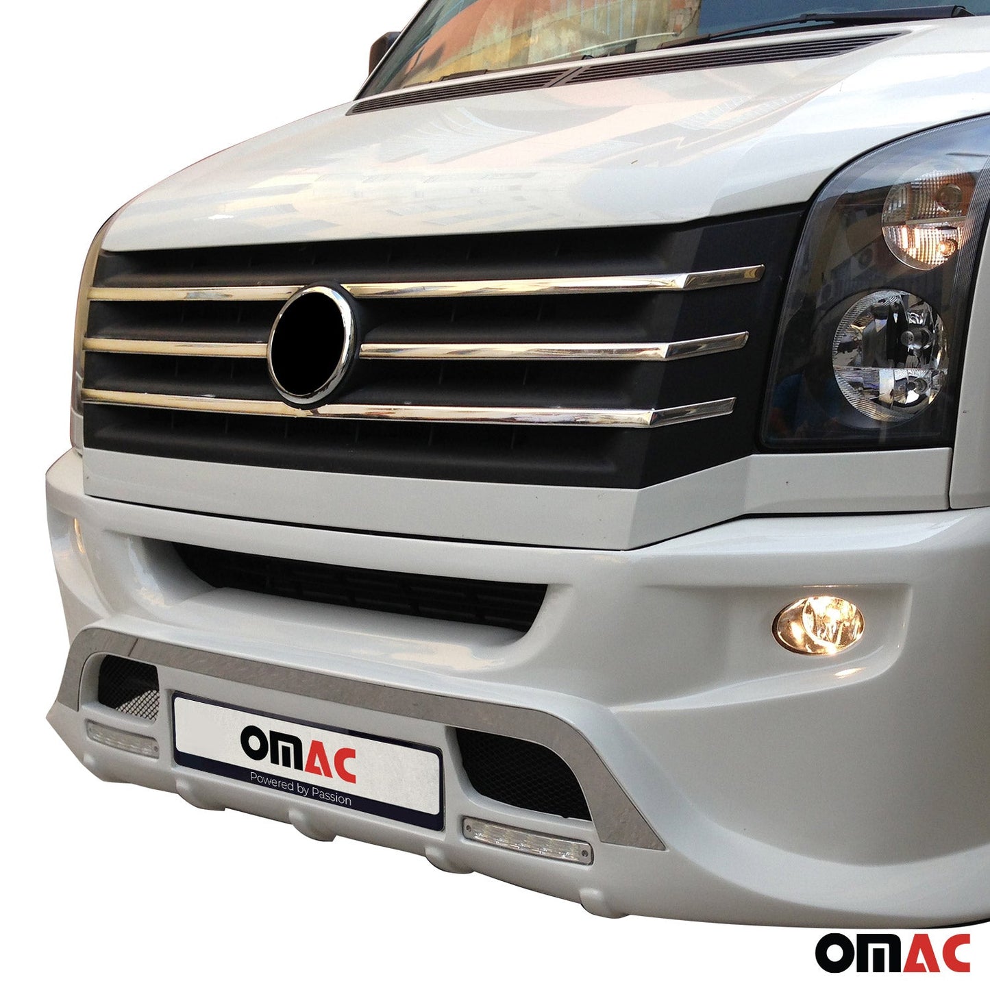 Benzi decorative grilă radiator pentru VW Crafter 2012-2017, oțel inoxidabil, argintiu, 5 bucăți