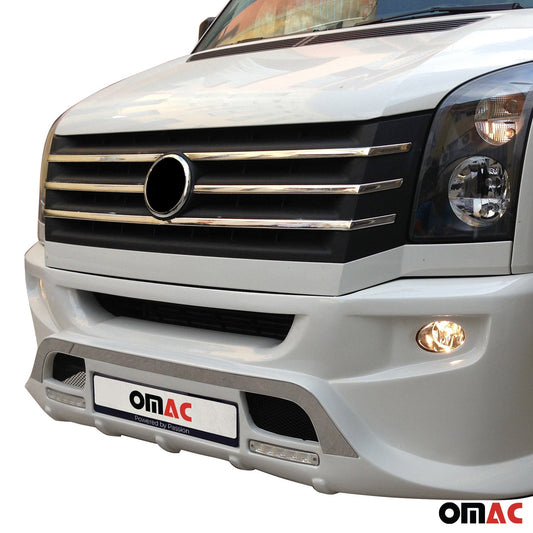 Benzi decorative grilă radiator pentru VW Crafter 2012-2017, oțel inoxidabil, argintiu, 5 bucăți