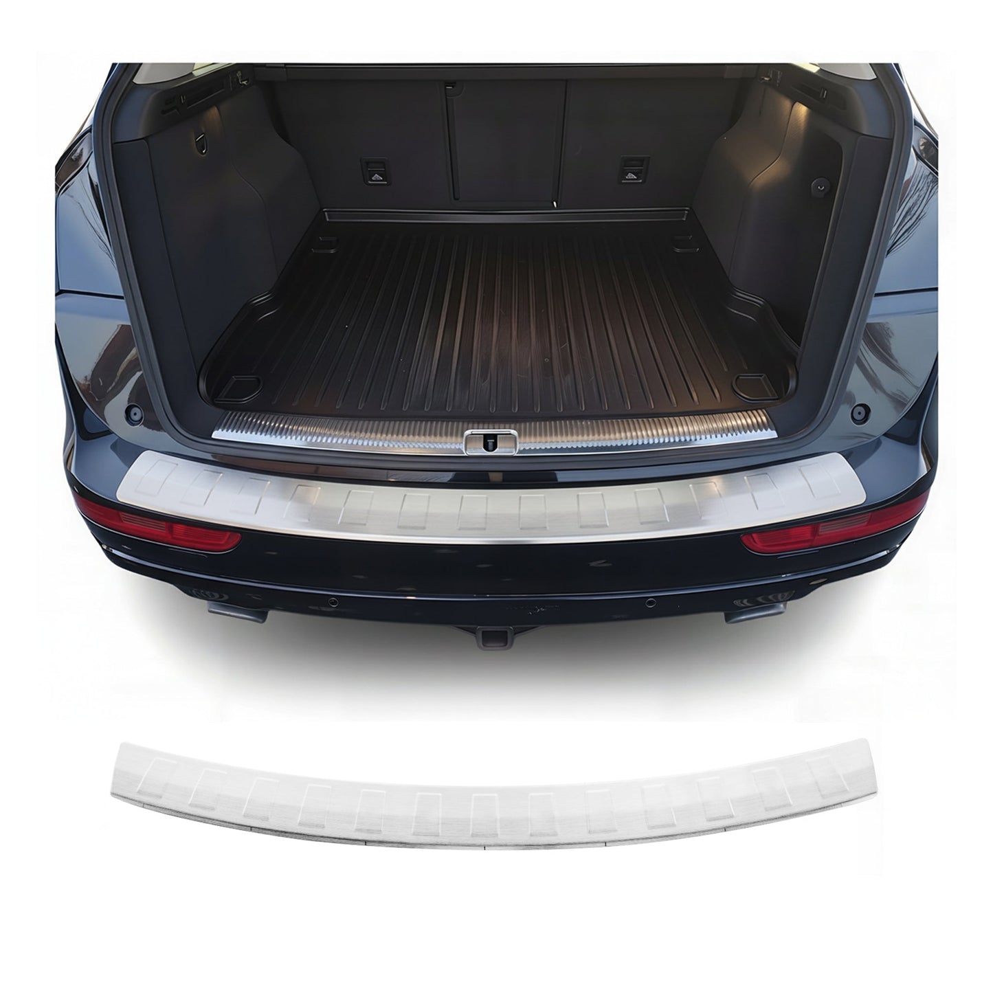 Ladekantenschutz Stoßstangenschutz für Audi Q5 8RB 2008-2017 Edelstahl Gebürstet