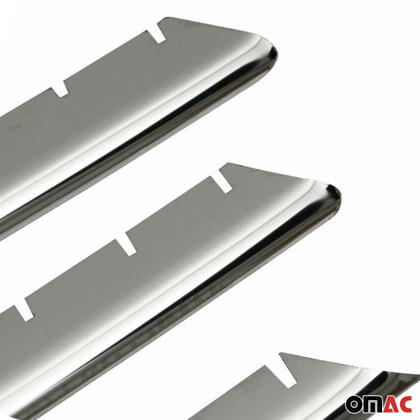 Kühlergrill Leisten Grillleisten für Renault Megane 2002-2006 Chrom Silber 6x