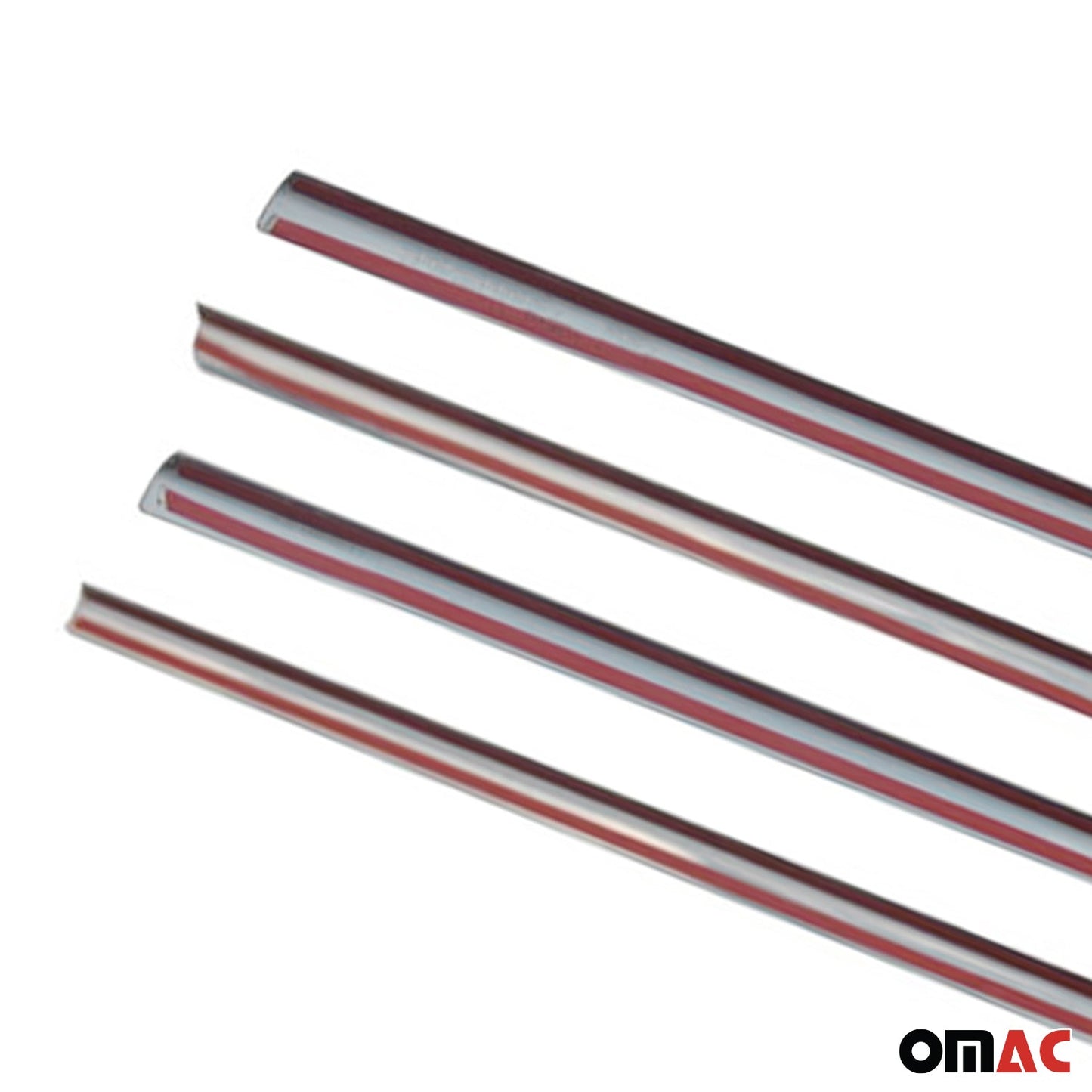 Benzi decorative pentru geamuri pentru Toyota Corolla 2007-13 sedan, oțel inoxidabil, set 4 piese