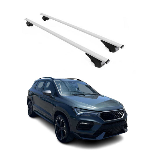 Dachträger Grundtäger für Cupra Ateca 2018-2025 75kg Metall Silber 2 tlg