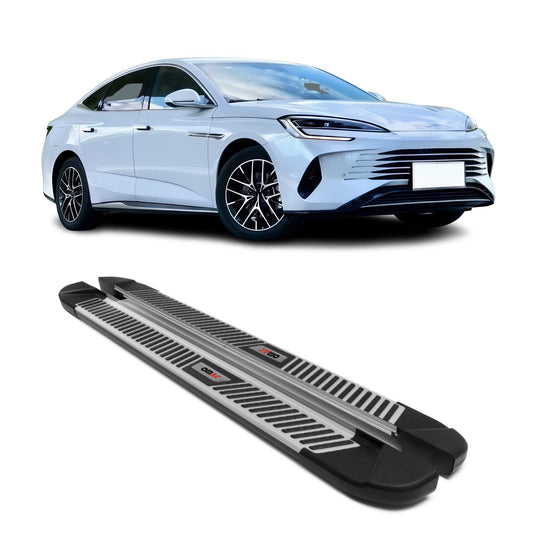 Praguri laterale BYD Seal 2023-2025, aluminiu, argintiu și negru