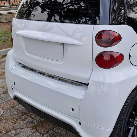 Ladekantenschutz Stoßstangenschutz für Smart ForTwo 451 2007-2015 Chrom Dunkel