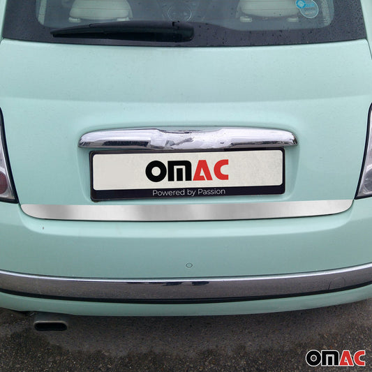 Bandă decorativă portbagaj, bandă decorativă spate pentru Fiat 500C 2007-2015, oțel inoxidabil, cromat